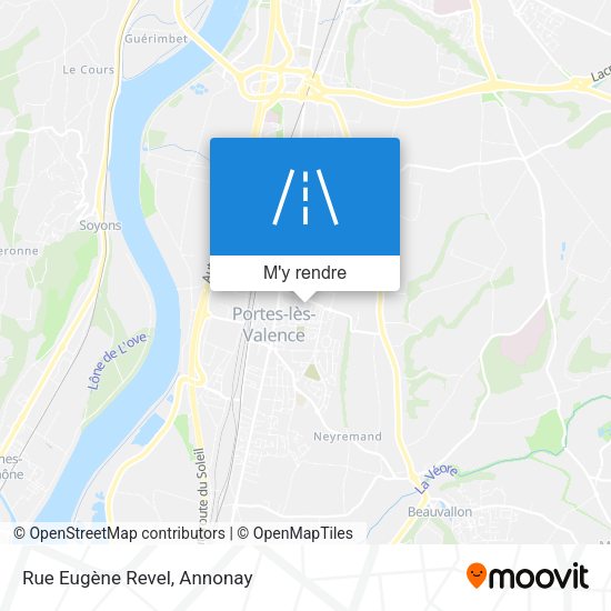 Rue Eugène Revel plan