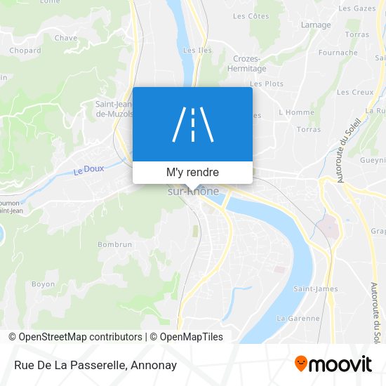 Rue De La Passerelle plan
