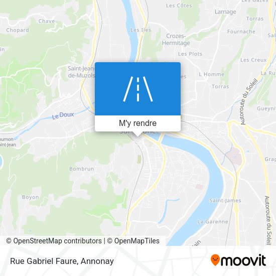 Rue Gabriel Faure plan