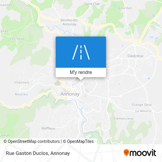 Rue Gaston Duclos plan