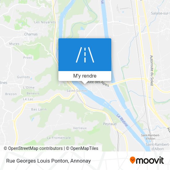 Rue Georges Louis Ponton plan