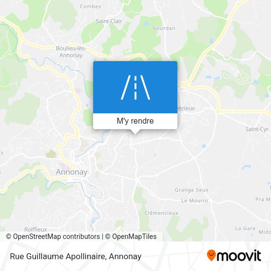 Rue Guillaume Apollinaire plan