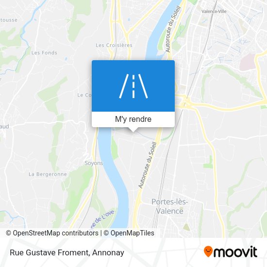 Rue Gustave Froment plan