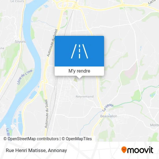 Rue Henri Matisse plan