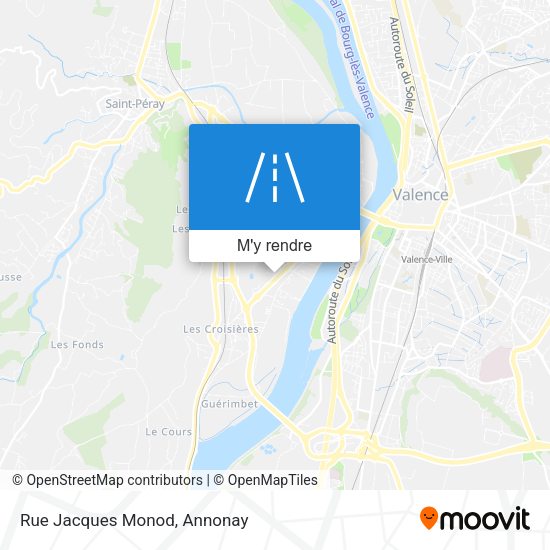 Rue Jacques Monod plan