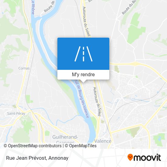 Rue Jean Prévost plan