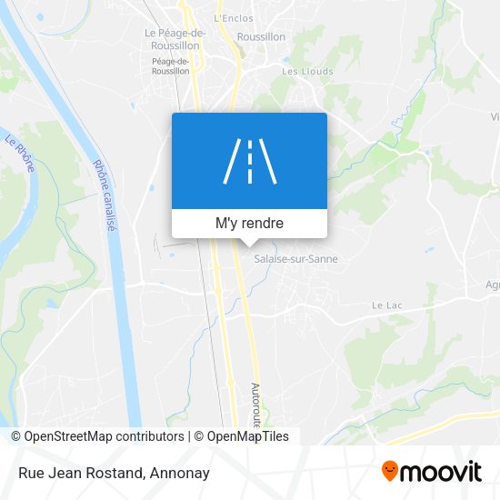 Rue Jean Rostand plan