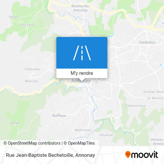 Rue Jean-Baptiste Bechetoille plan