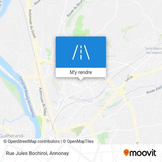 Rue Jules Bochirol plan