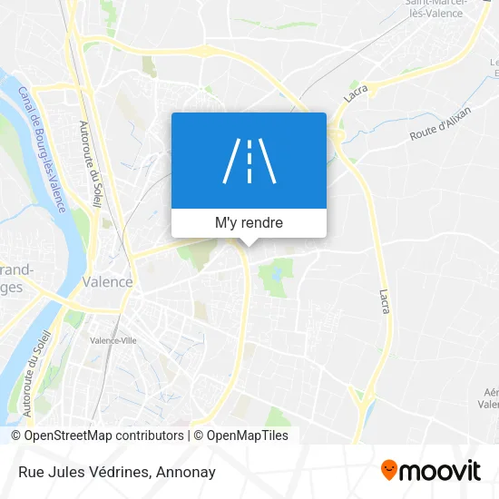 Rue Jules Védrines plan