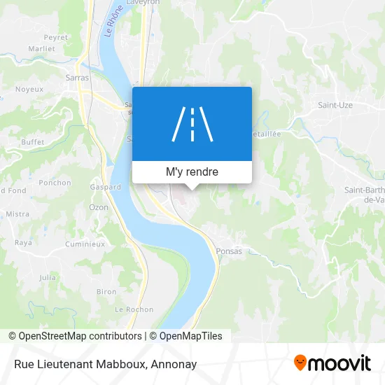 Rue Lieutenant Mabboux plan