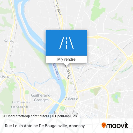 Rue Louis Antoine De Bougainville plan