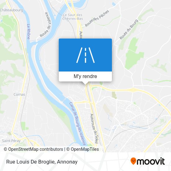 Rue Louis De Broglie plan