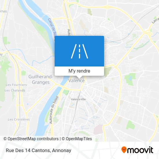 Rue Des 14 Cantons plan