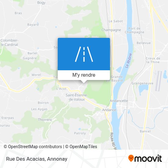 Rue Des Acacias plan