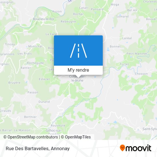 Rue Des Bartavelles plan