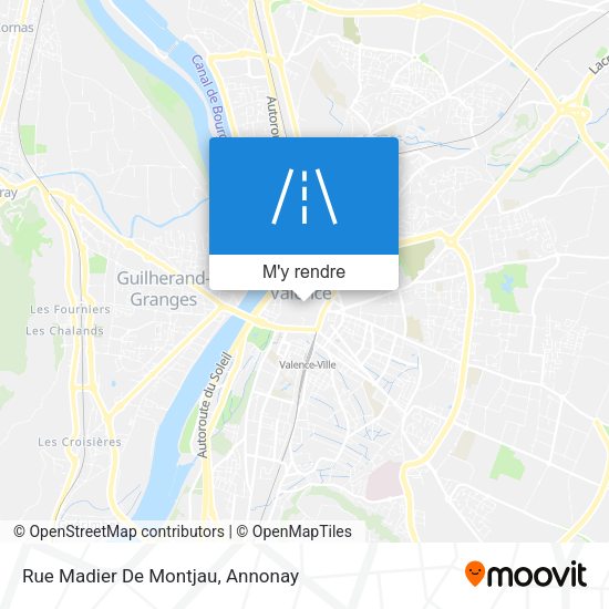 Rue Madier De Montjau plan
