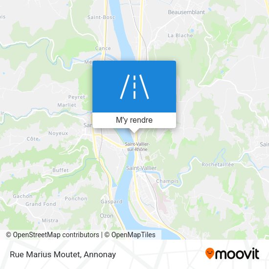 Rue Marius Moutet plan