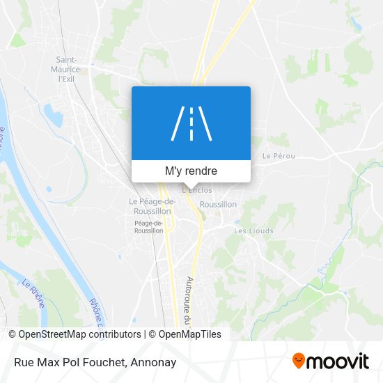 Rue Max Pol Fouchet plan