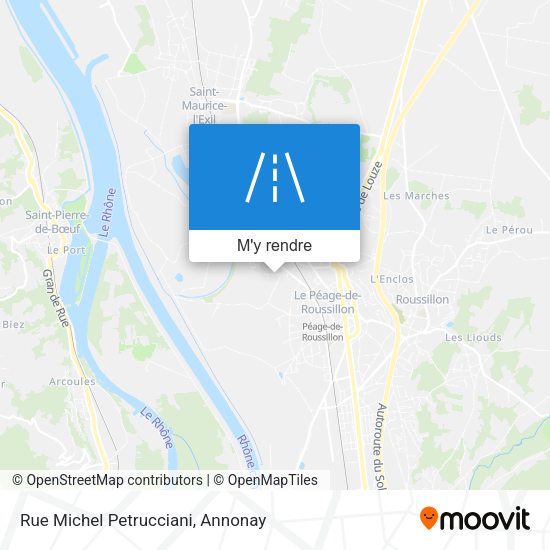 Rue Michel Petrucciani plan