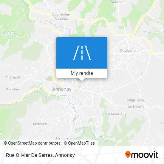 Rue Olivier De Serres plan