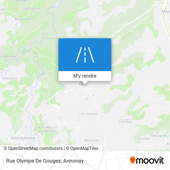 Rue Olympe De Gouges plan
