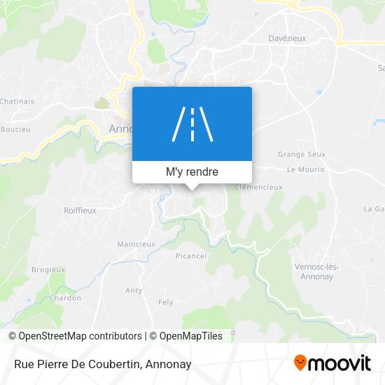 Rue Pierre De Coubertin plan