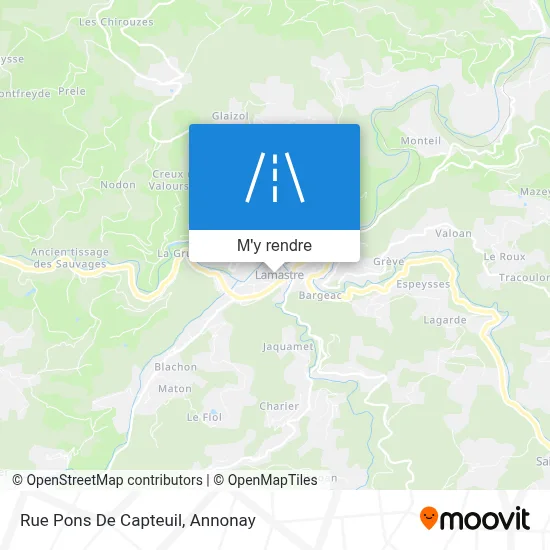 Rue Pons De Capteuil plan