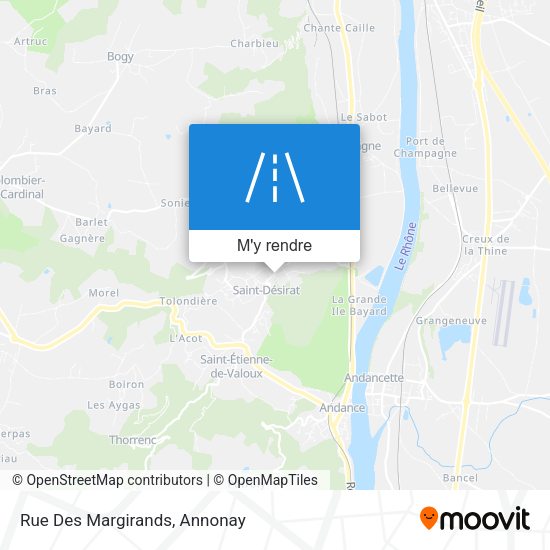 Rue Des Margirands plan