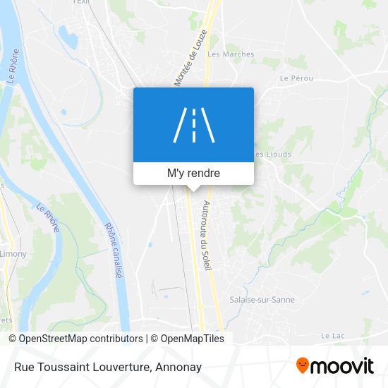 Rue Toussaint Louverture plan