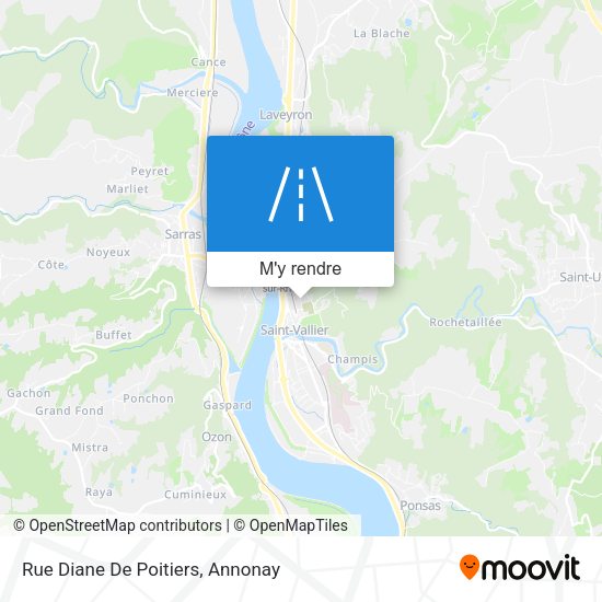 Rue Diane De Poitiers plan