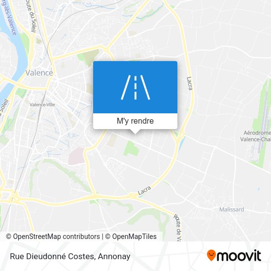 Rue Dieudonné Costes plan