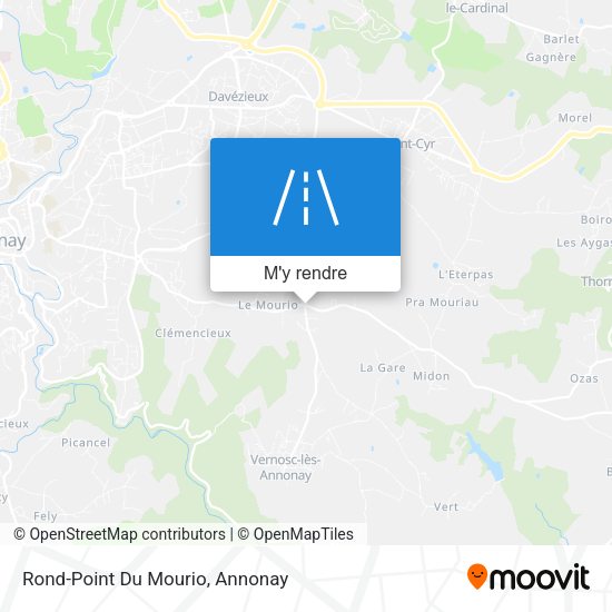 Rond-Point Du Mourio plan