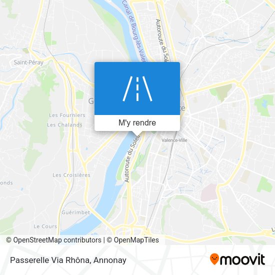 Passerelle Via Rhôna plan