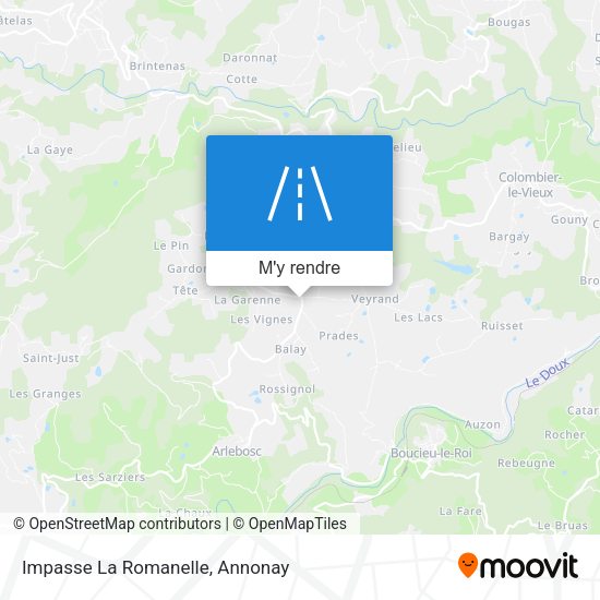 Impasse La Romanelle plan