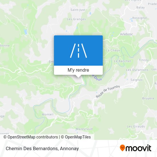 Chemin Des Bernardons plan