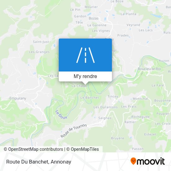 Route Du Banchet plan