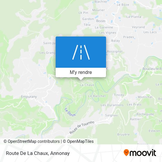 Route De La Chaux plan