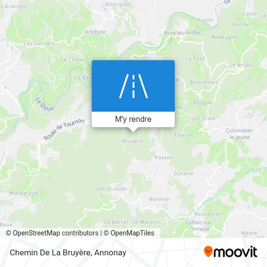 Chemin De La Bruyère plan