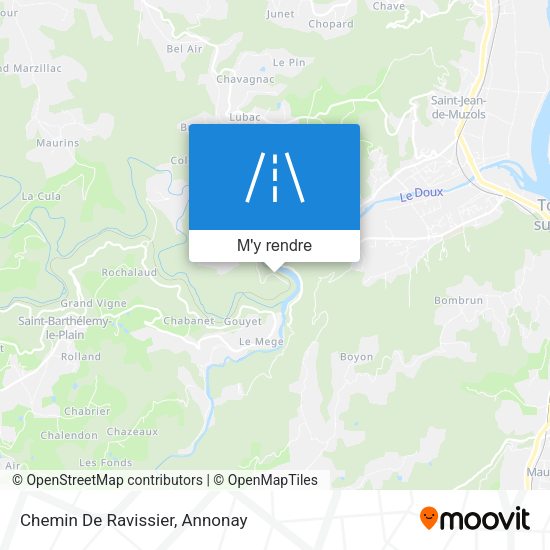Chemin De Ravissier plan