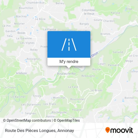 Route Des Pièces Longues plan