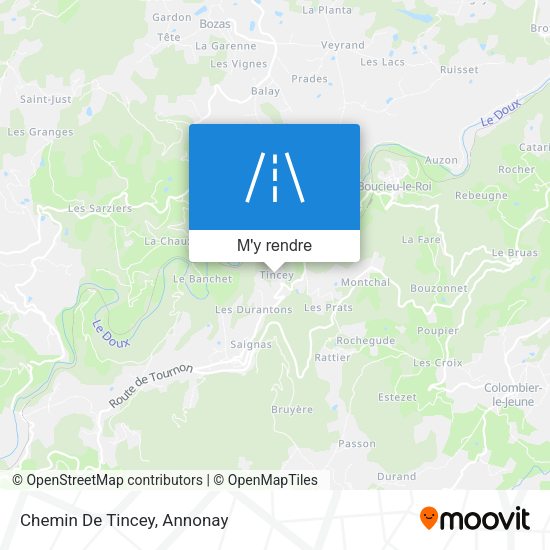 Chemin De Tincey plan