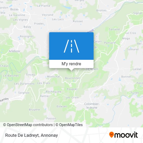 Route De Ladreyt plan