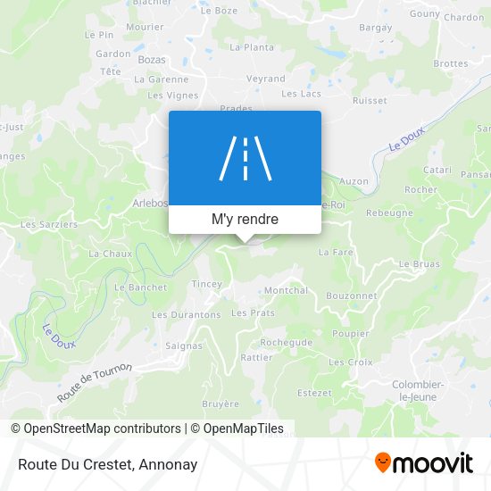 Route Du Crestet plan