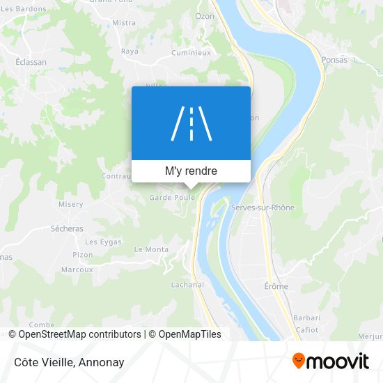 Côte Vieille plan