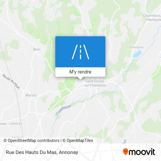 Rue Des Hauts Du Mas plan
