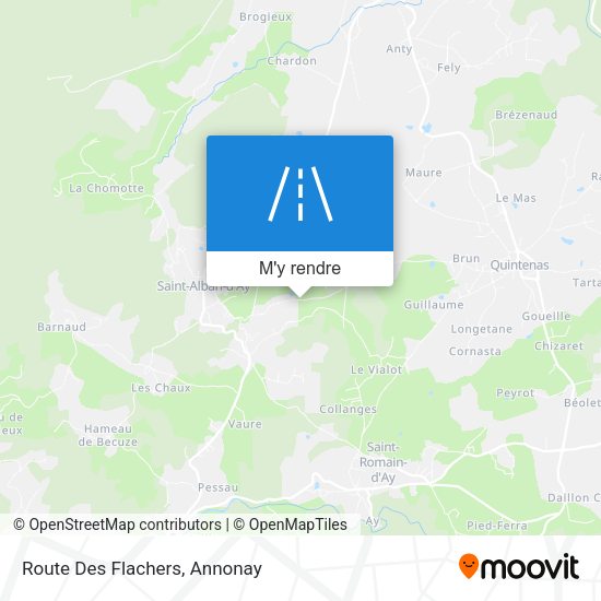 Route Des Flachers plan
