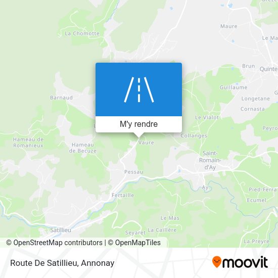 Route De Satillieu plan