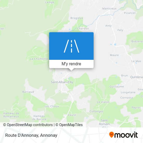 Route D'Annonay plan