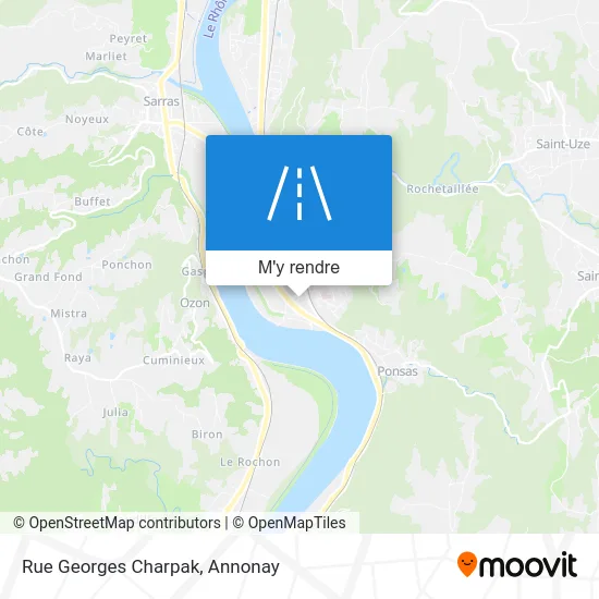 Rue Georges Charpak plan